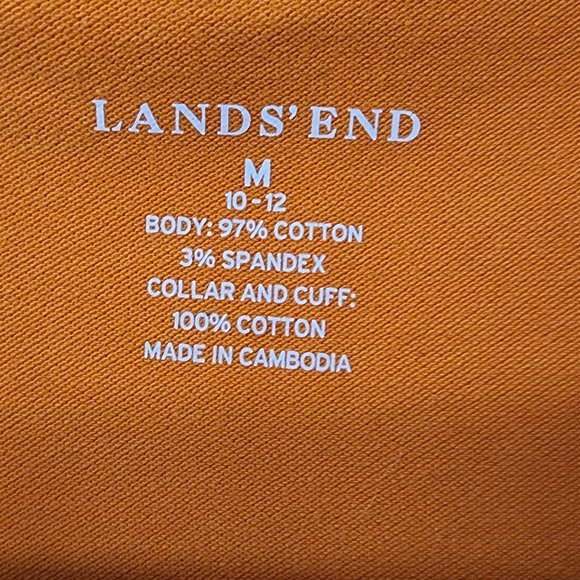 Lands' End Polo Womens Medium (10/12) Short Sleeve - Picture 3 of 4
